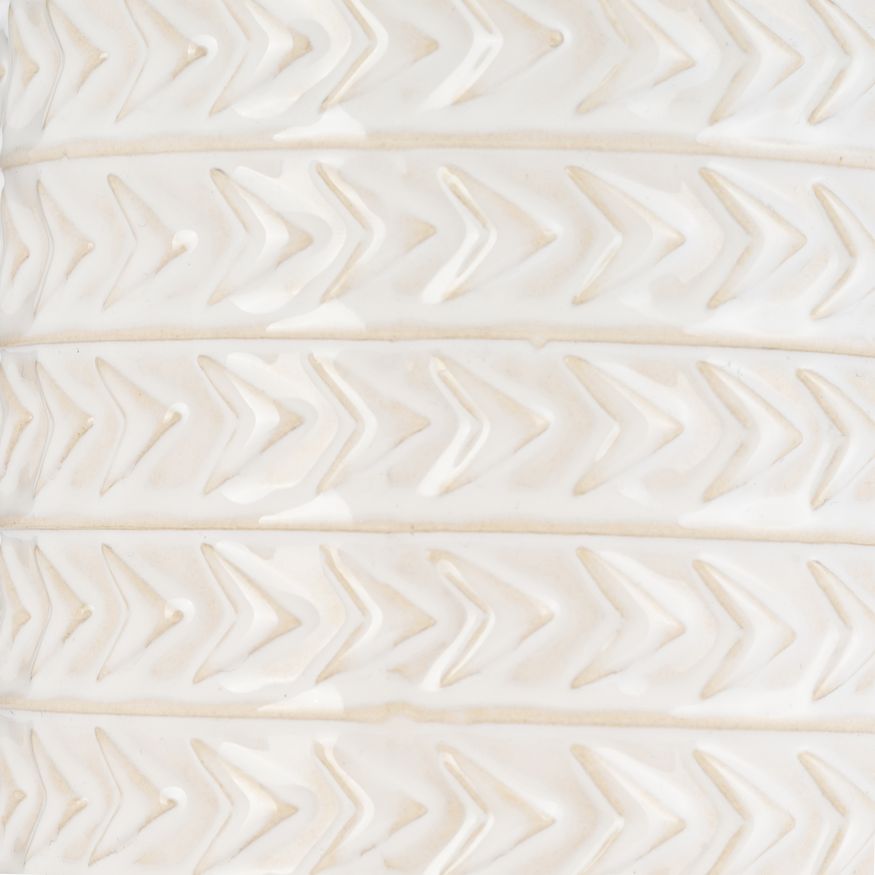 Sagebrook 10" Ceramic Aztec Vase - Ivory