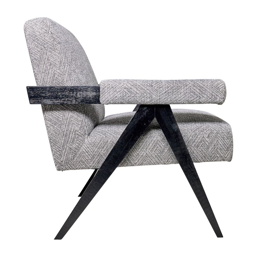 Sagebrook Wood Scandinavian Accent Chair - Gray