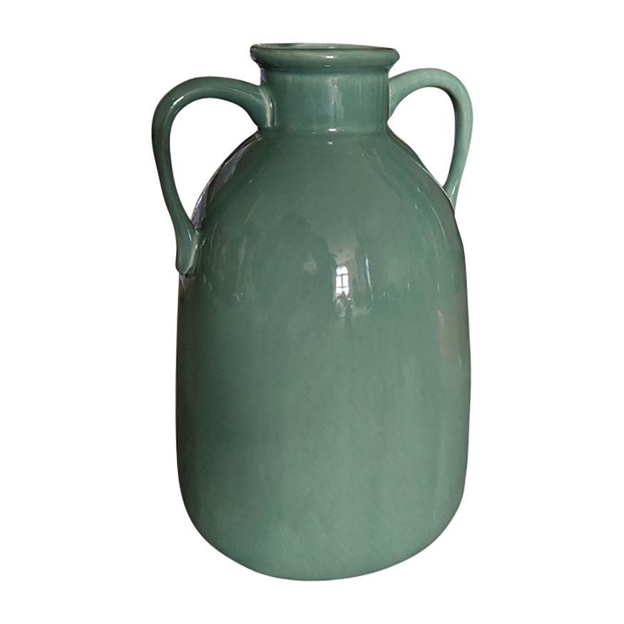 Sagebrook - 9" Ceramic Round Cut-out Vase