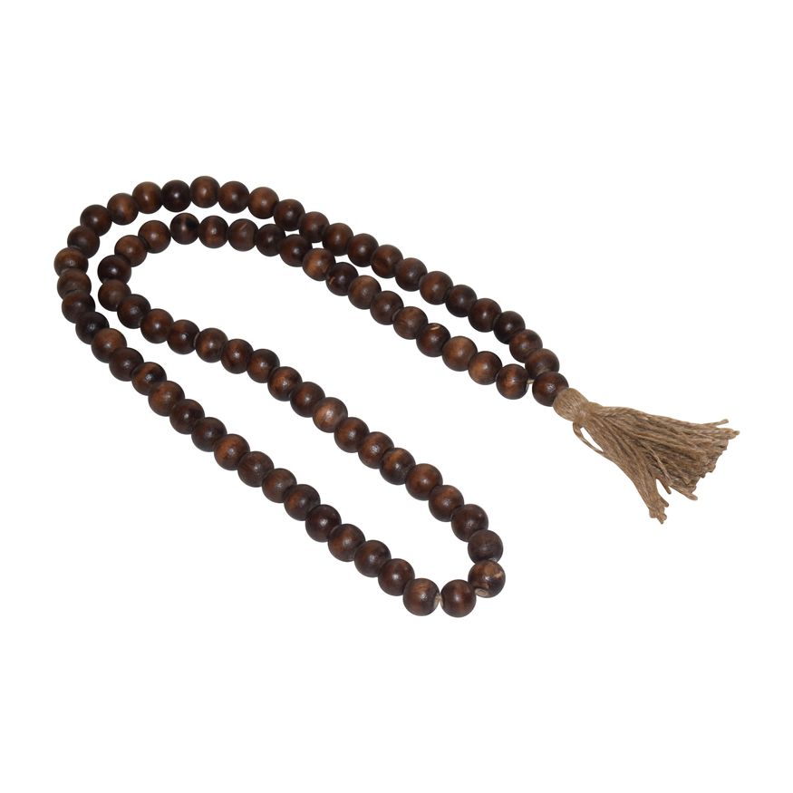Sagebrook - 1" Wood Double Bead Garland