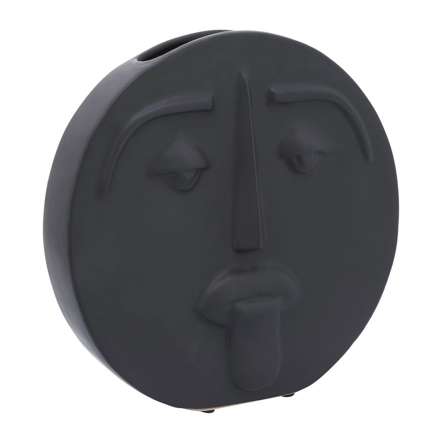 Sagebrook - 10" Ceramic Sad Face Vase