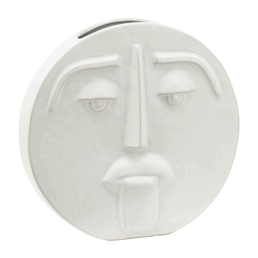 Sagebrook - 10" Ceramic Sad Face Vase