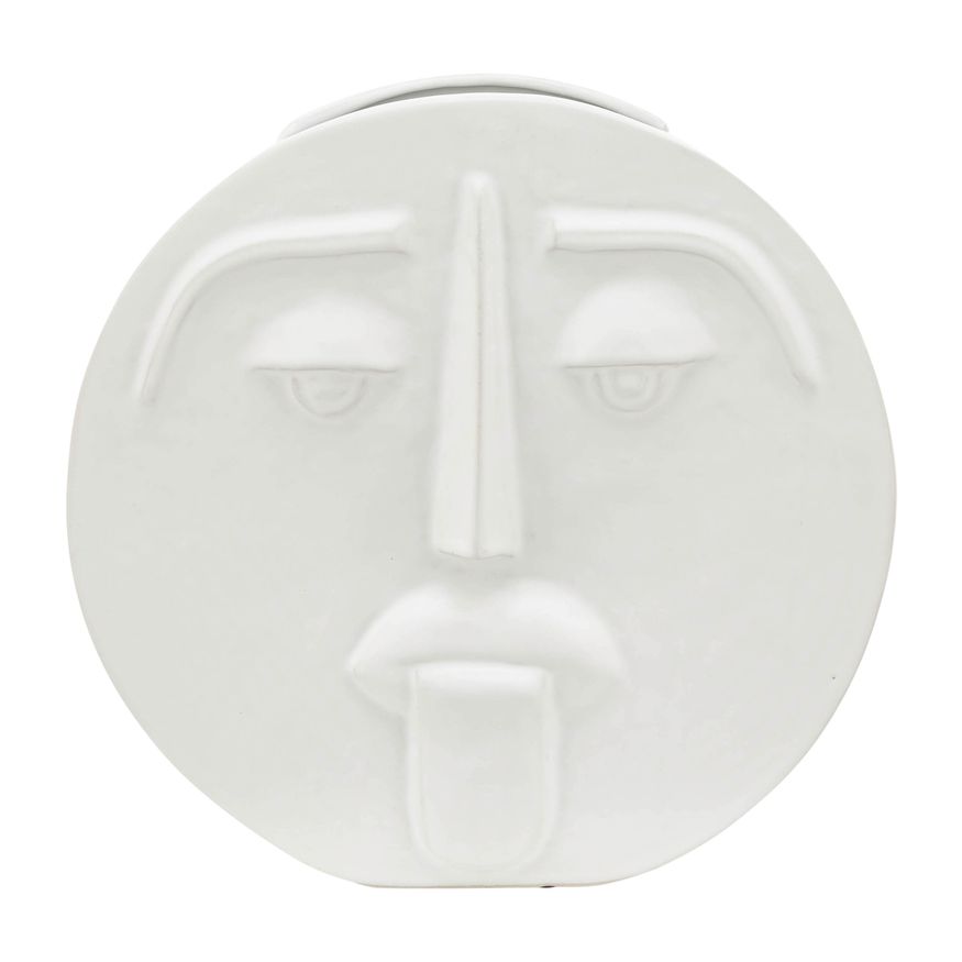 Sagebrook - 10" Ceramic Sad Face Vase