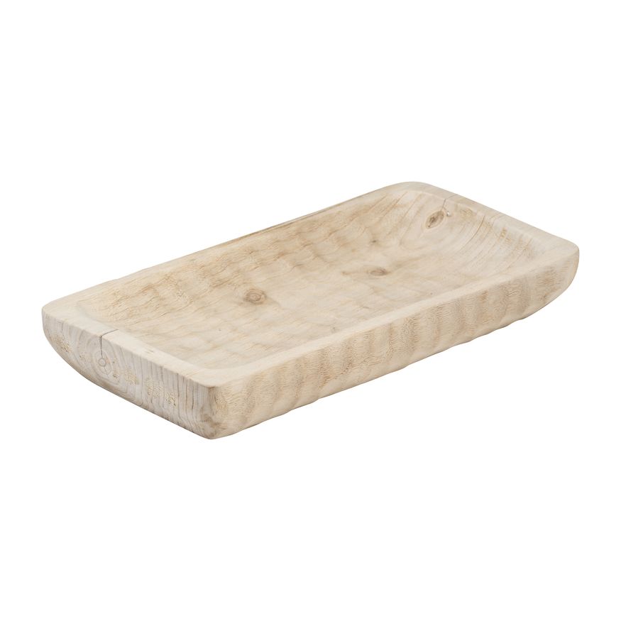 Sagebrook - 16" Wood Rectangular Tray