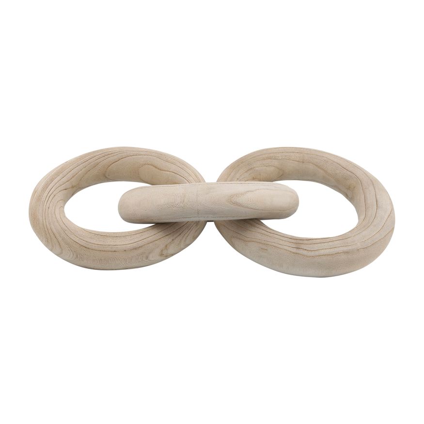 Sagebrook - 28" 3 Wooden Links