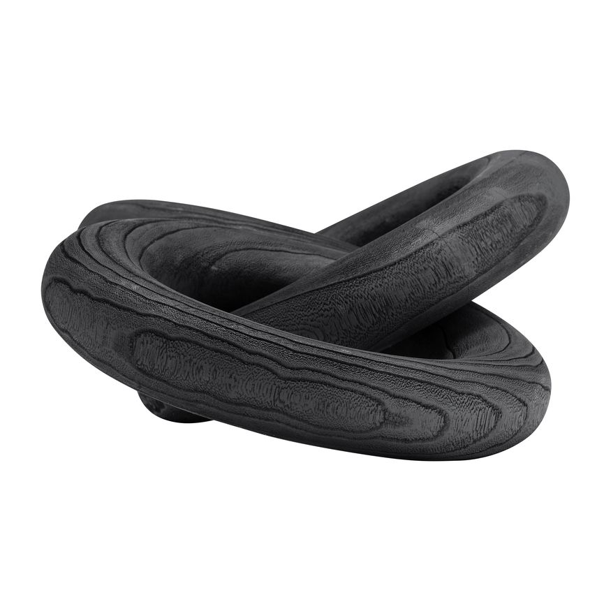 Sagebrook 21" 3 Wooden Rings - Black