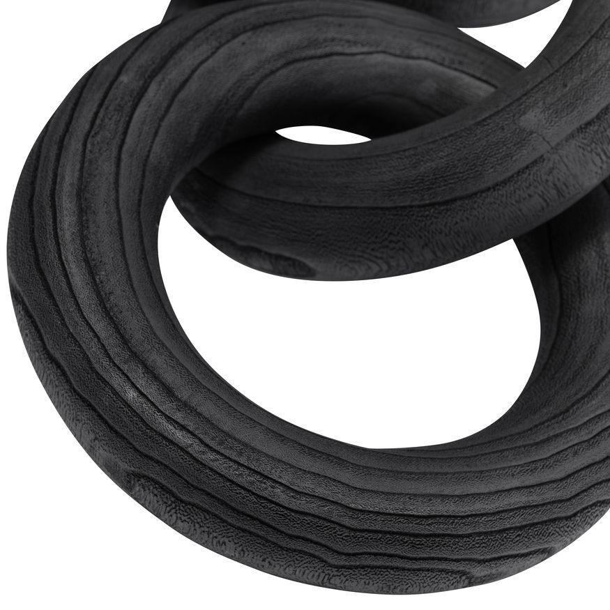 Sagebrook 21" 3 Wooden Rings - Black