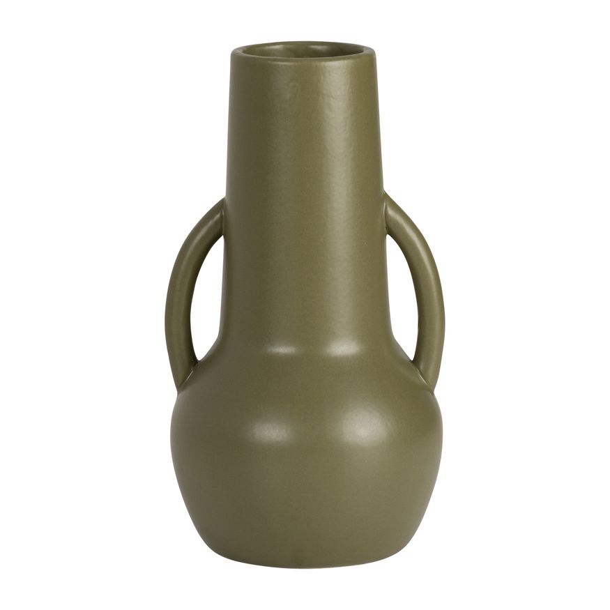 Sagebrook - 7" Ceramic Stripe Oval Vase