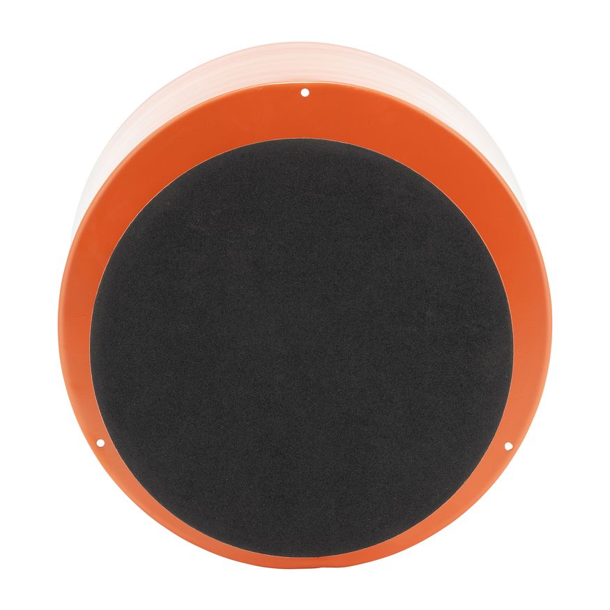 Sagebrook 10" Metal Flat Round Base Planter - Burnt Orange