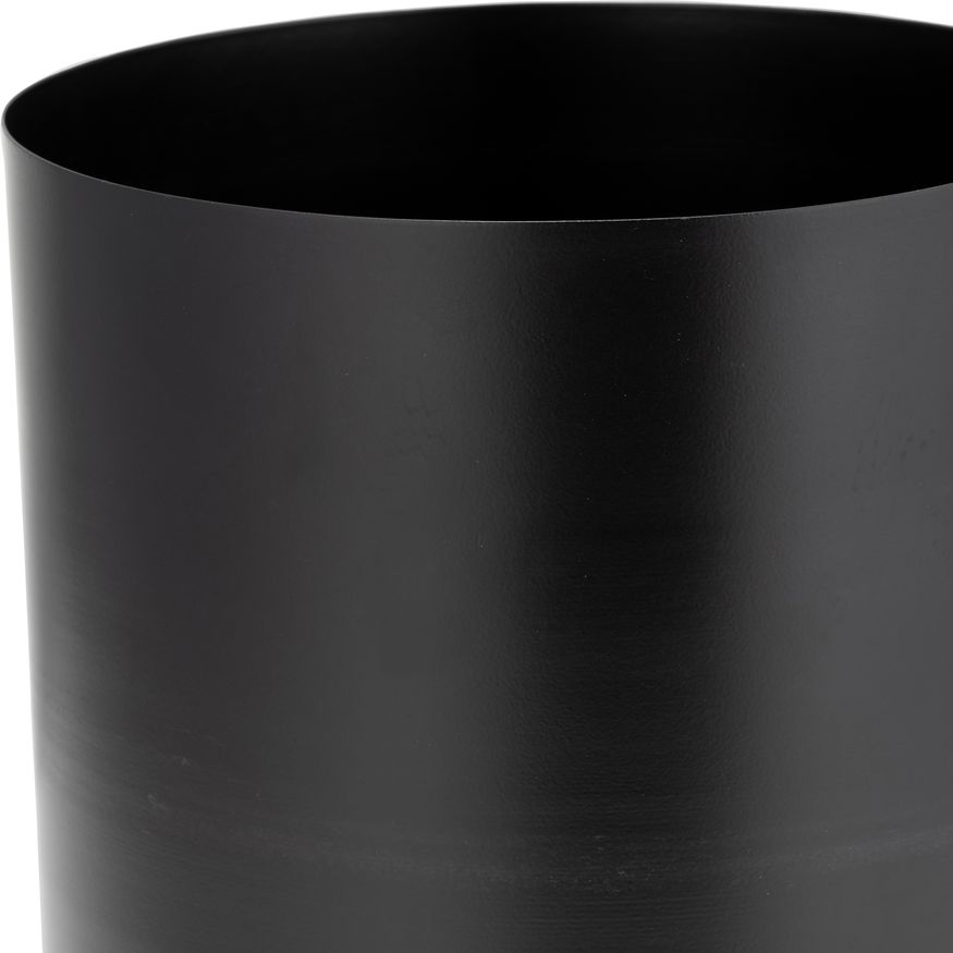 Sagebrook 8" Metal Flat Round Base Planter - Black
