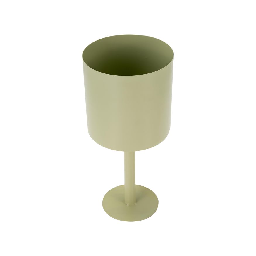 Sagebrook 6" Metal Flat Round Base Planter - Tendril