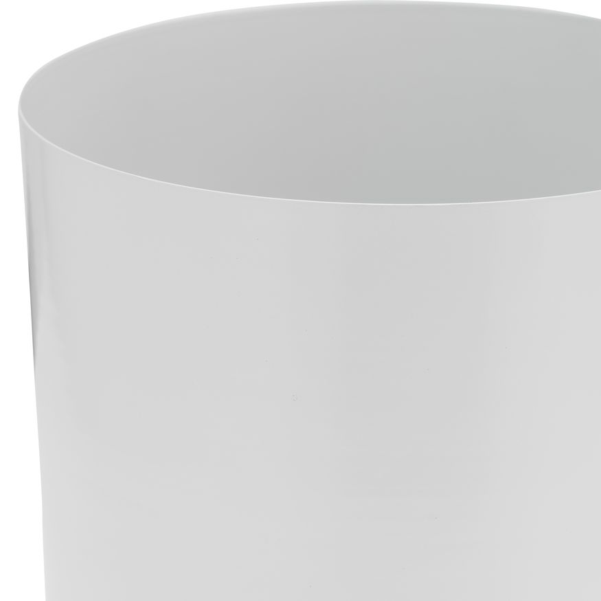 Sagebrook 6" Metal Flat Round Base Planter - White