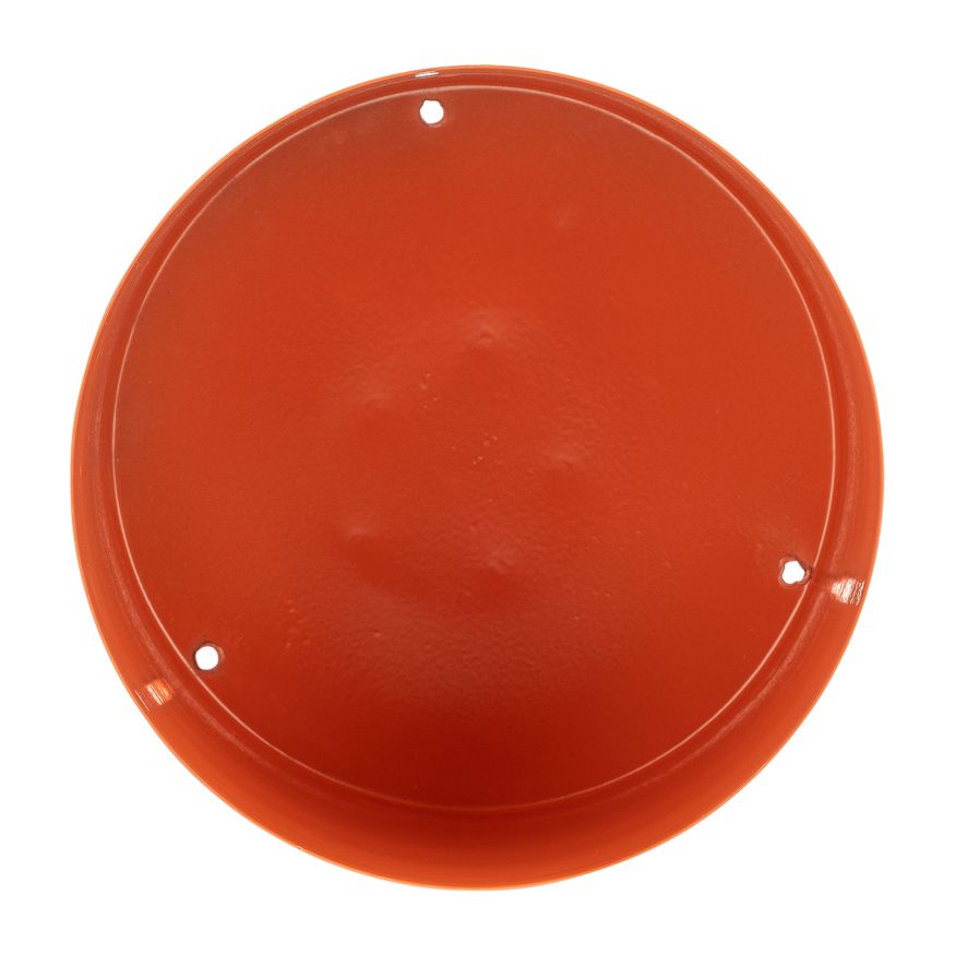 Sagebrook 6" Metal Flat Round Base Planter - Burnt Orange