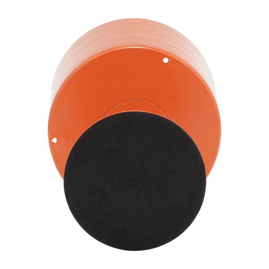 Sagebrook 6" Metal Flat Round Base Planter - Burnt Orange