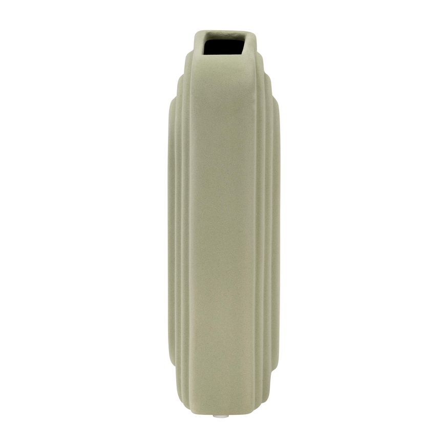 Sagebrook 7" Dolomite Rectangular Vase - Dark Sage