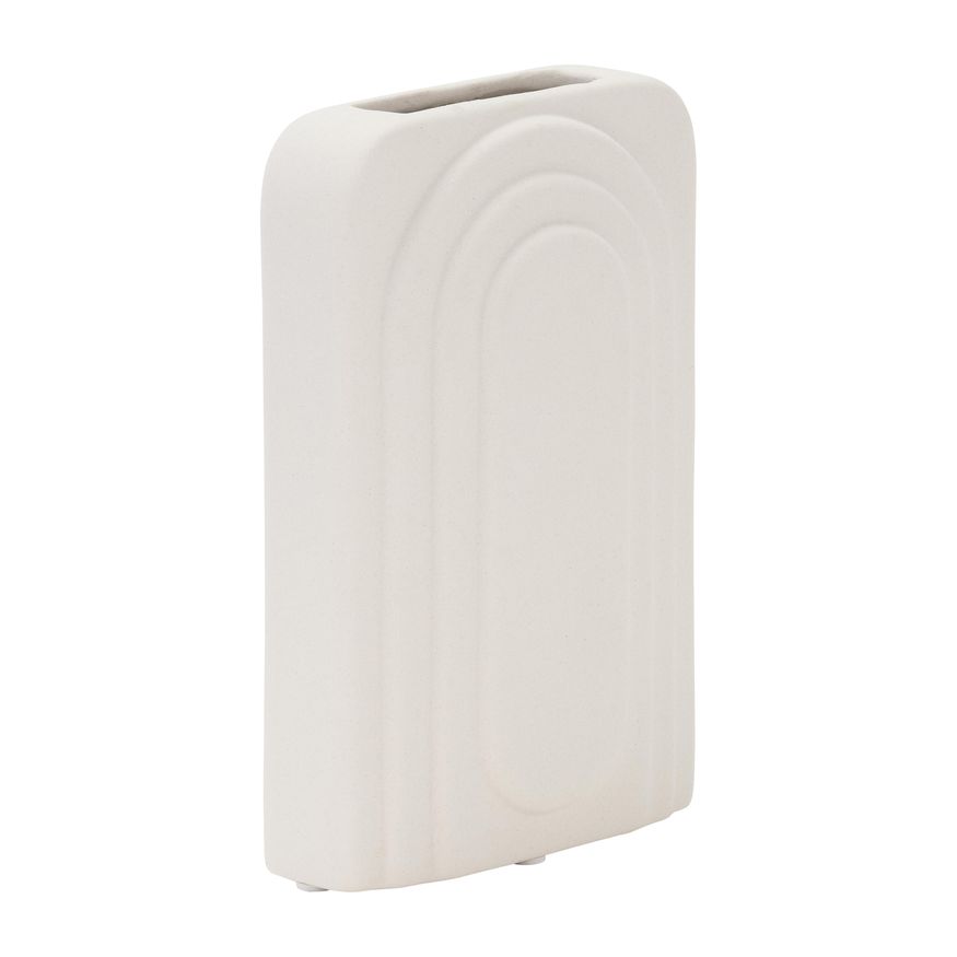 Sagebrook 7" Dolomite Rectangular Vase - White