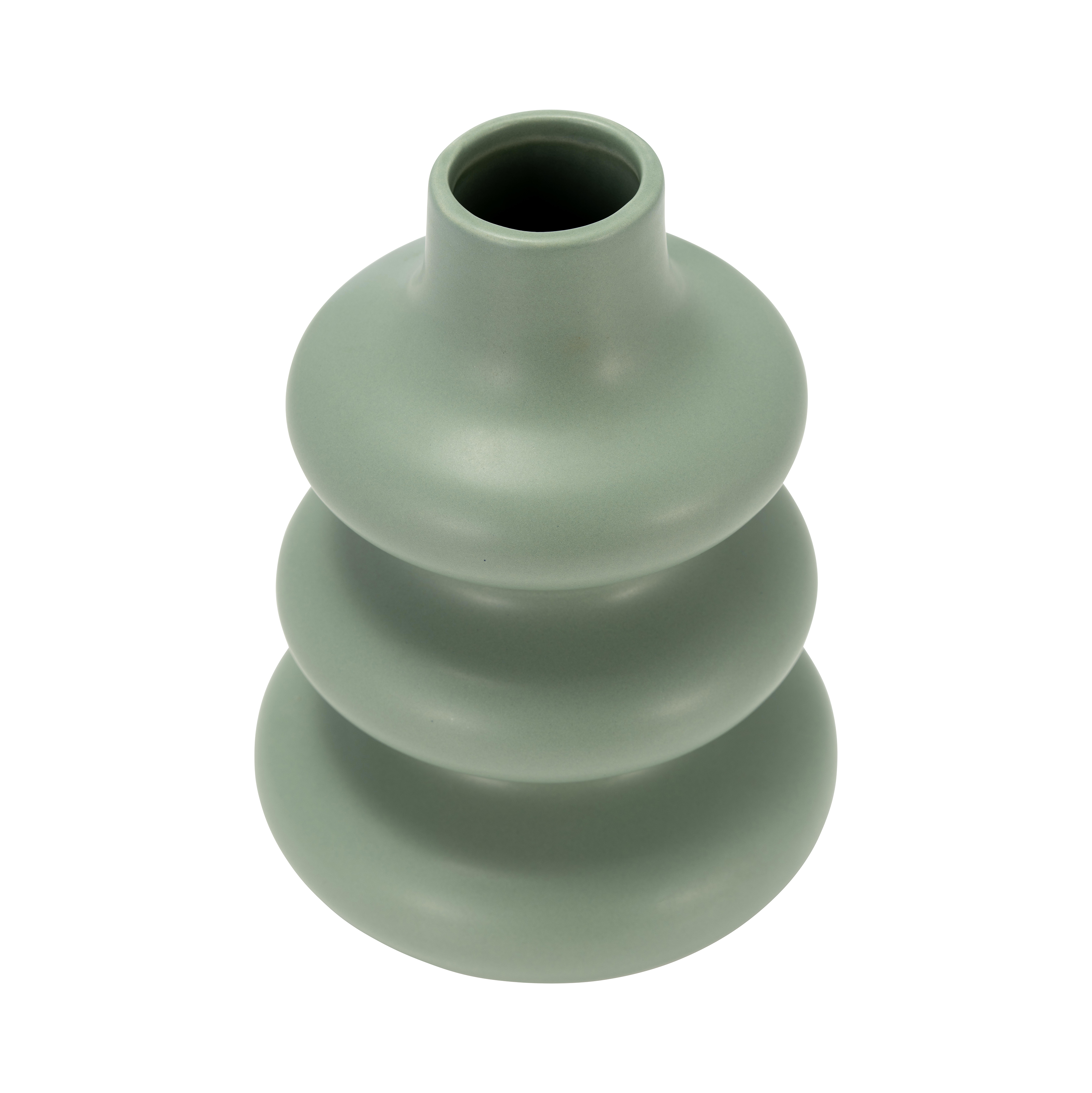 Sagebrook 9" Dolomite Stacked Spheres - Dark Sage