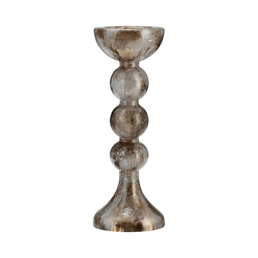 Sagebrook - 18" Glass Hurricane With Sphere Base