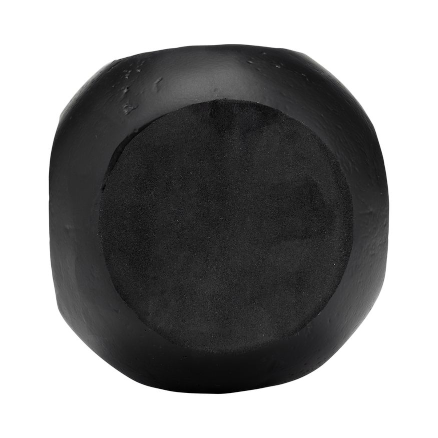 Sagebrook 15" Metal Open Vase - Matte Black