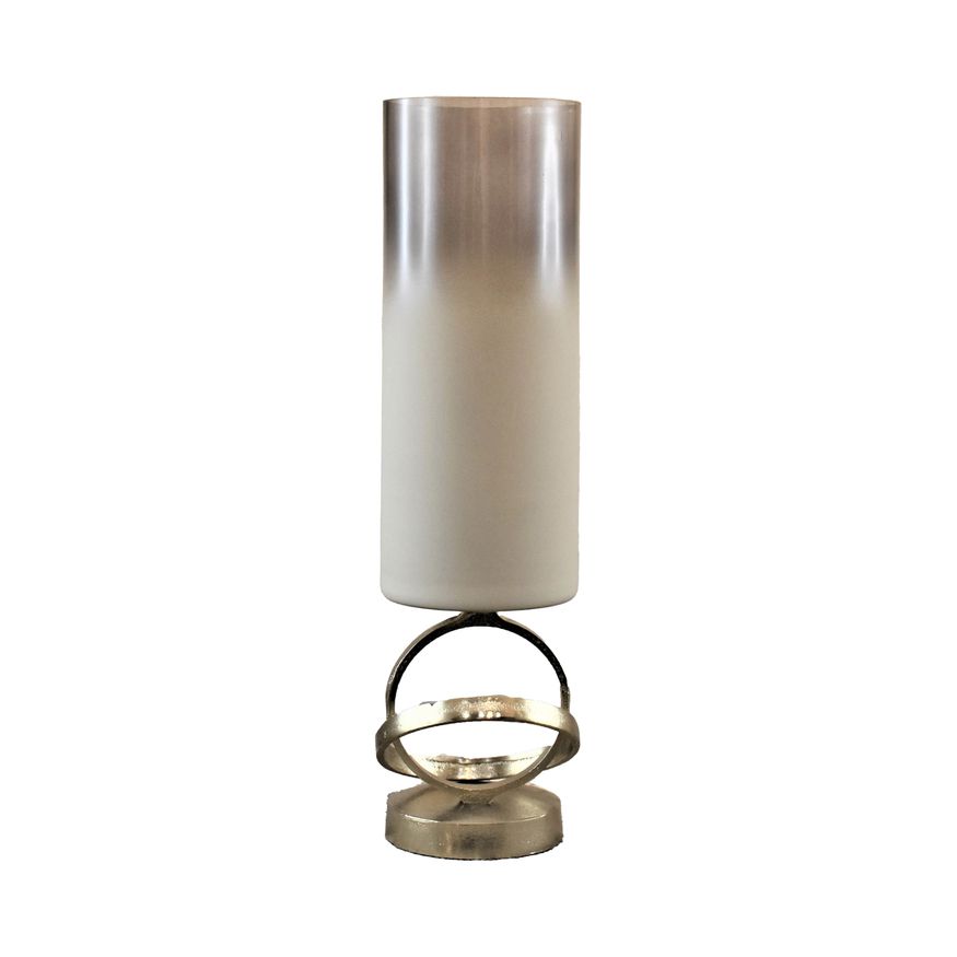 Sagebrook - 18" Glass Hurricane With Sphere Base