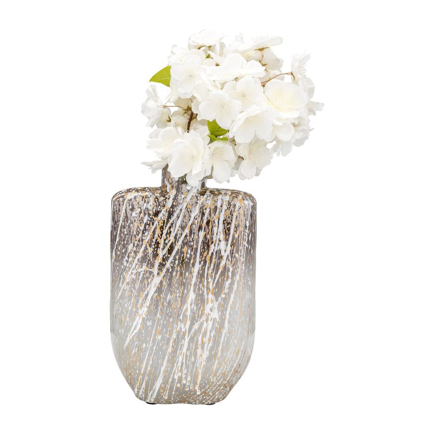Sagebrook - 10" Glass Star Dust Vase