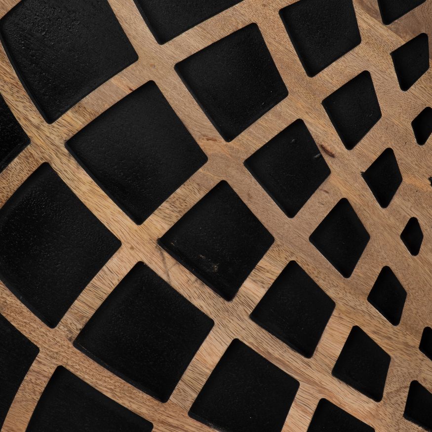 Sagebrook - Wood Kaleidoscope Mirror in Black