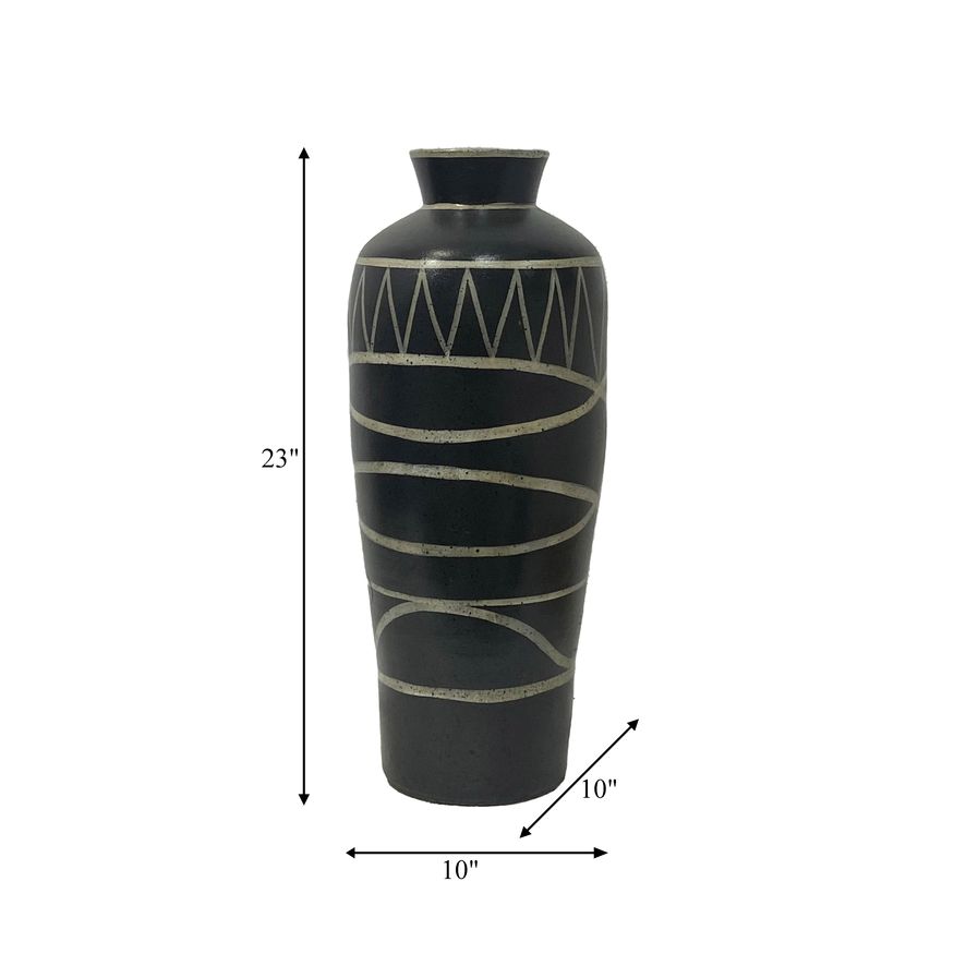 Sagebrook - 14" Terracotta Modern Eared Vase