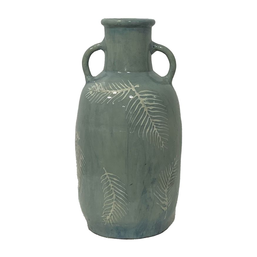Sagebrook - 14" Terracotta Modern Eared Vase