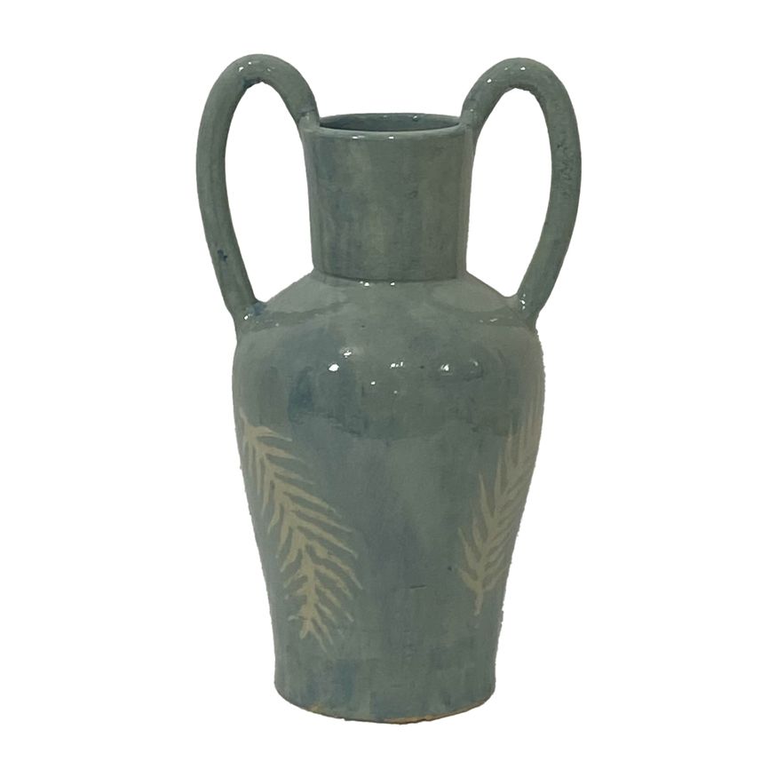 Sagebrook - 14" Terracotta Modern Eared Vase
