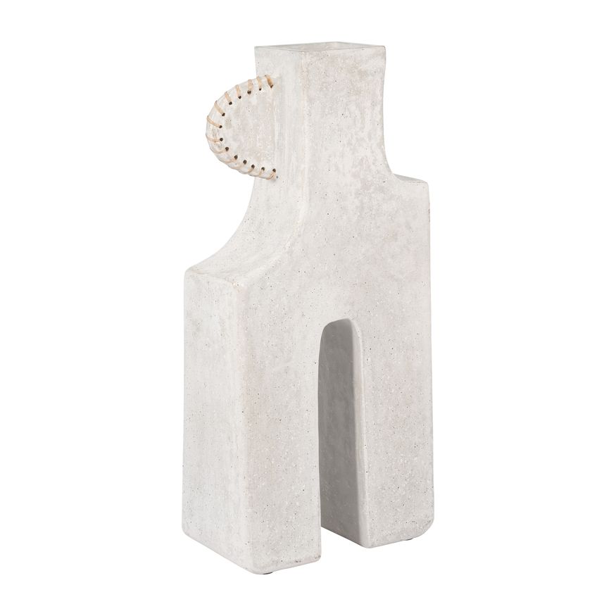 Sagebrook 21" Ecomix Abstract Vase - White