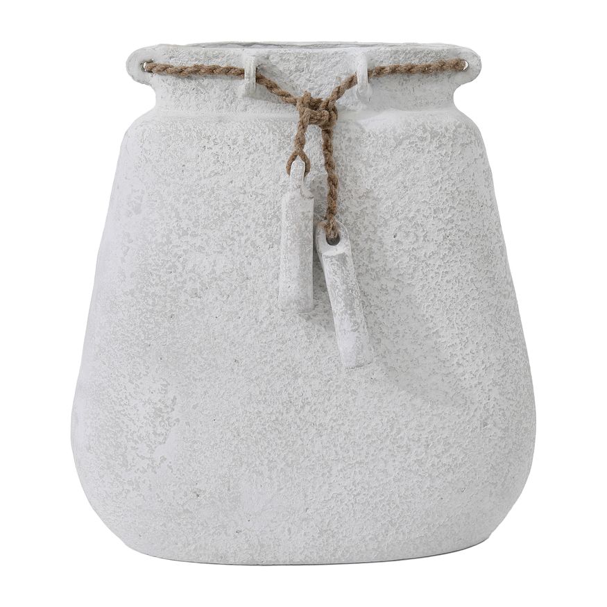 Sagebrook - 16" Ecomix Vase With Jute Detail