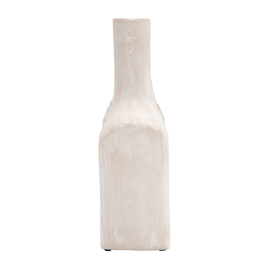Sagebrook 13" Ecomix Abstract Vase - Antique White