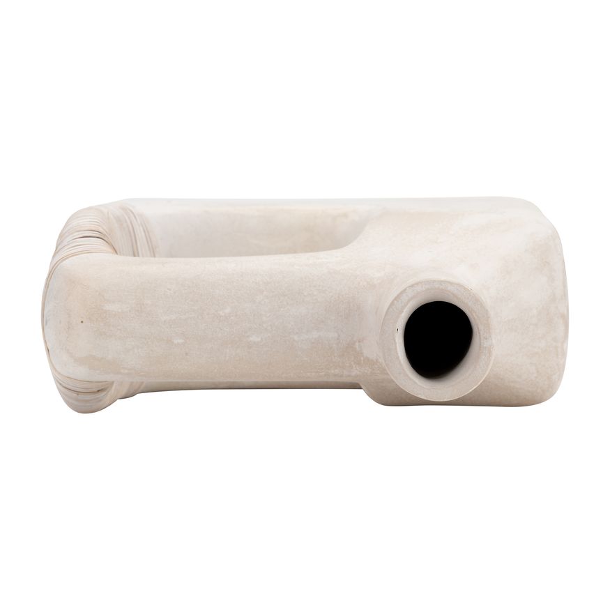 Sagebrook 13" Ecomix Abstract Vase - Antique White