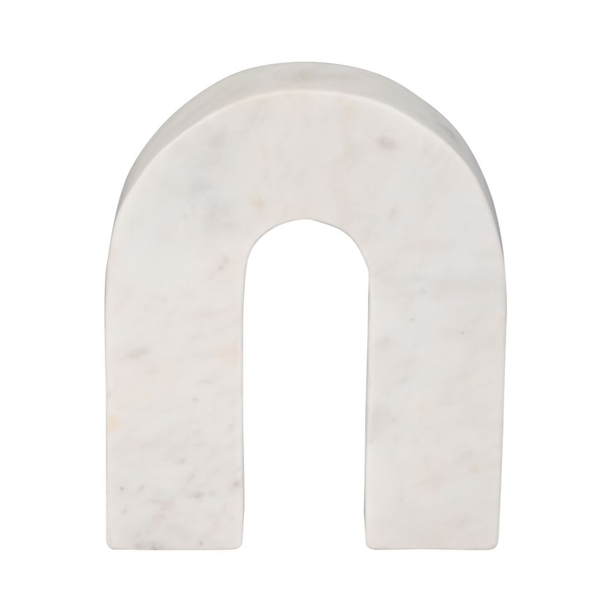 Sagebrook - 7" Marble Horseshoe Table Top Decor
