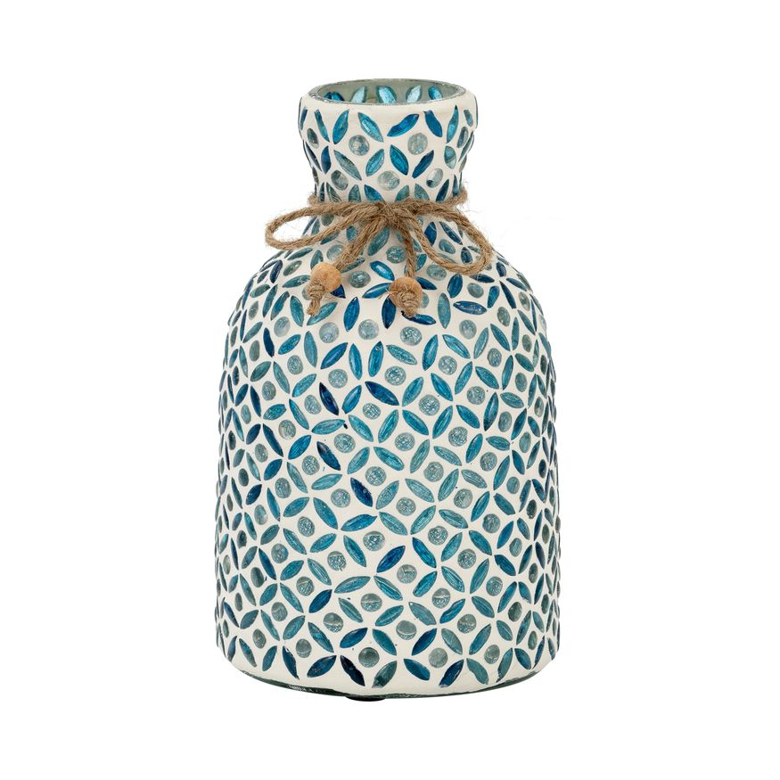 Sagebrook - 16" Glass Mosaic Vase