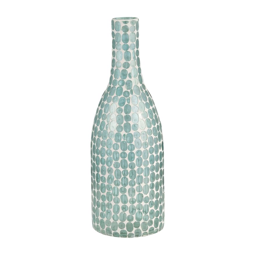 Sagebrook - 13" Glass Mosaic Vase