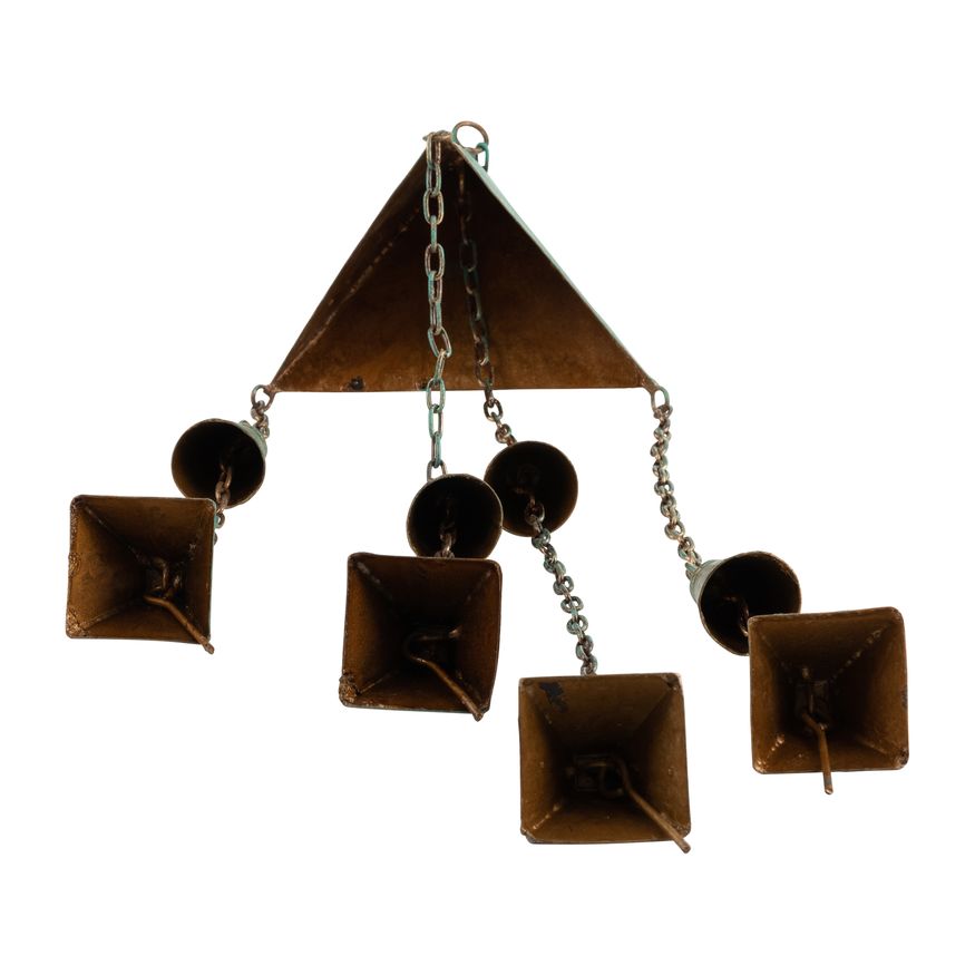Sagebrook - 27" Metal Bells Chime in Green