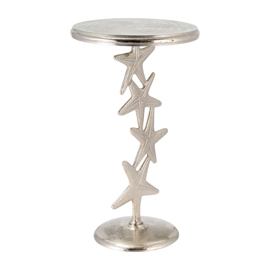 Sagebrook 14"/25" Metal Starfish Side Table - Silver