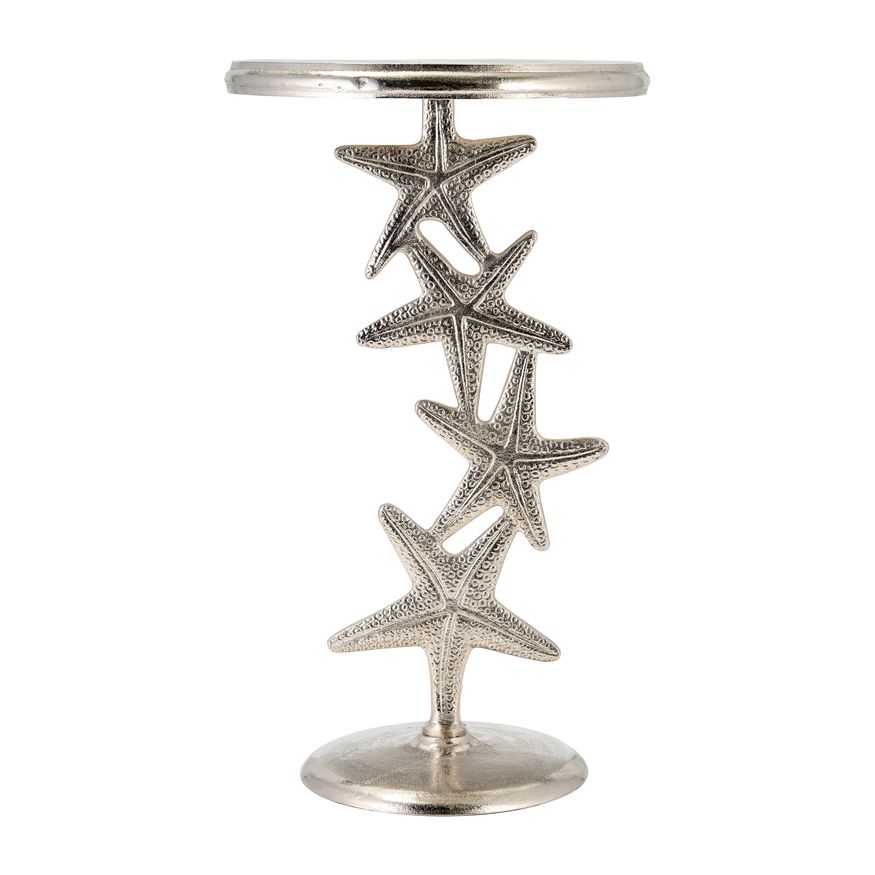 Sagebrook 14"/25" Metal Starfish Side Table - Silver