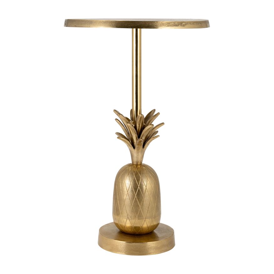 Sagebrook - 15"/24" Metal Silver Pineapple Side Table