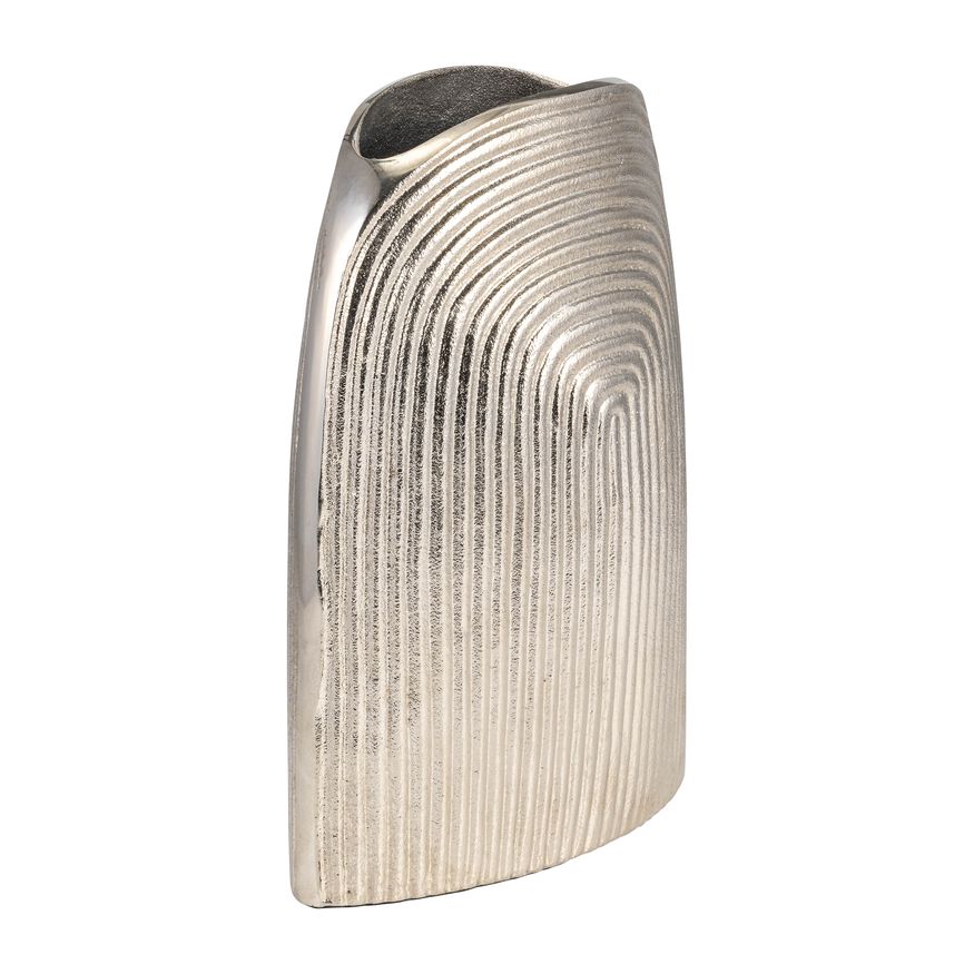 Sagebrook 11" Metal Arch Vase - Silver