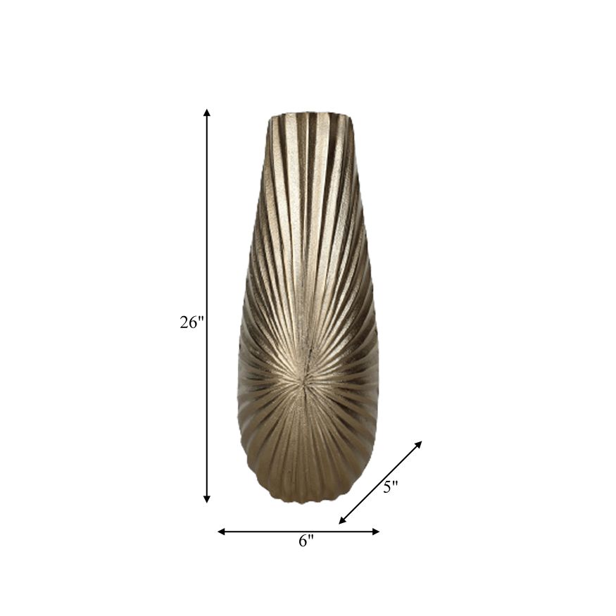 Sagebrook - 12" Metal Burst Vase