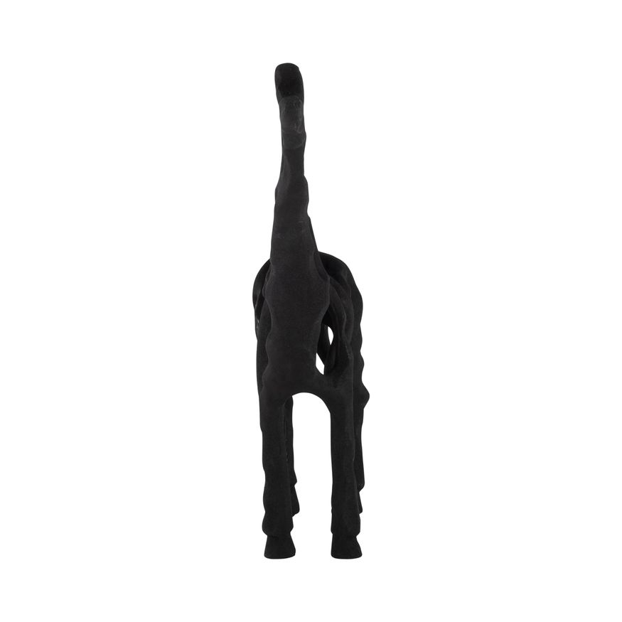 Sagebrook - 13" Metal Giraffe Illusion Sculpture in Black