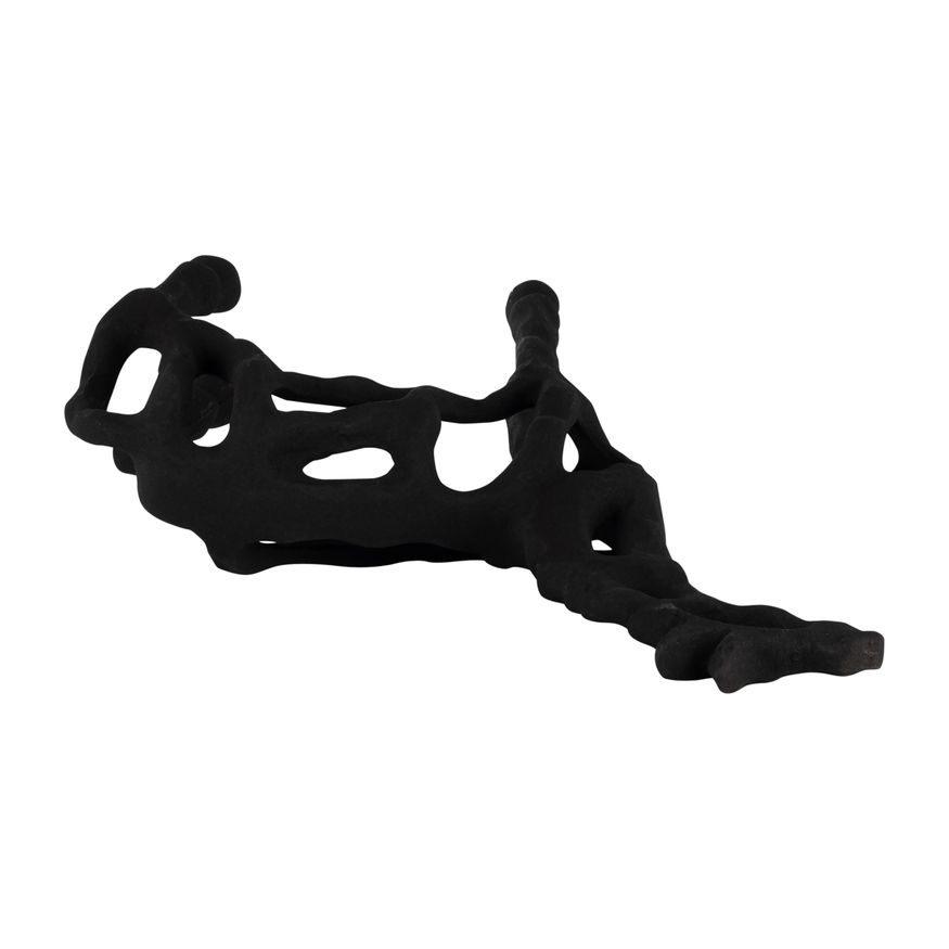Sagebrook - 13" Metal Giraffe Illusion Sculpture in Black
