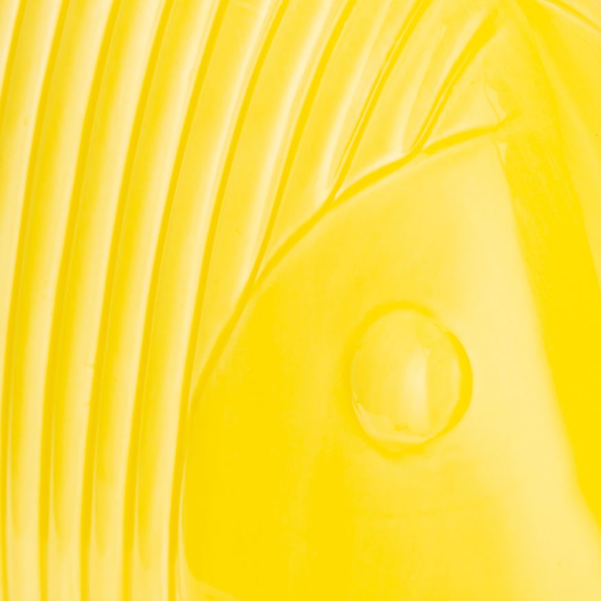 Sagebrook 16" Ceramic V Striped Fish - Yellow