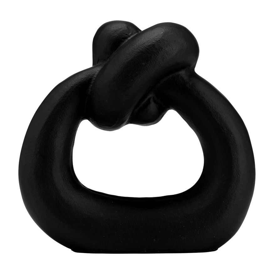 Sagebrook - 11" Metal Broad Knot Ring Sculpture