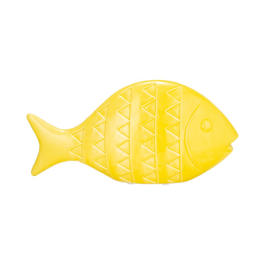 Sagebrook - 13" Ceramic Zigzag Scaled Fish