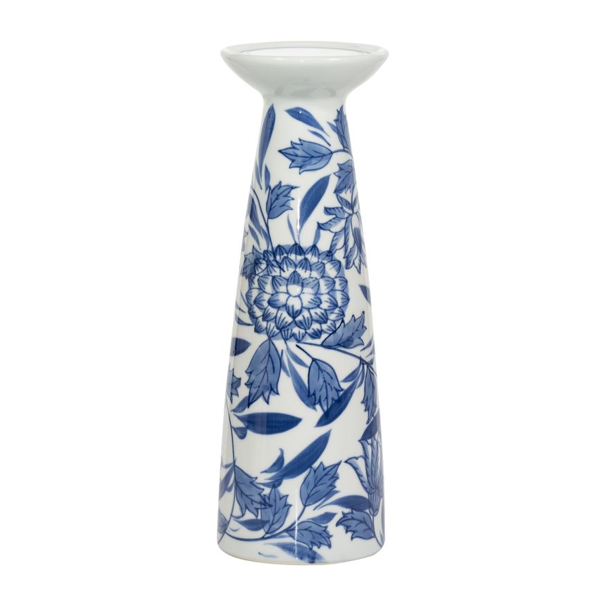 Sagebrook - 8" Porcelain Chinoiserie Candle Holder
