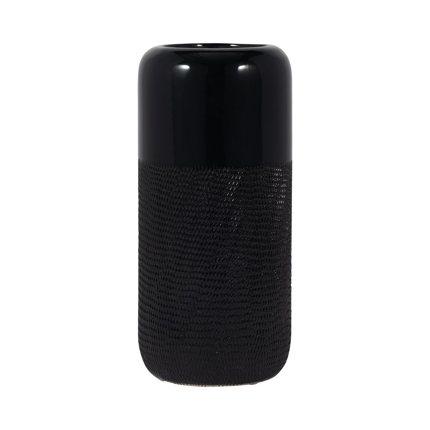 Sagebrook - 10" Ceramic Grooved Vase