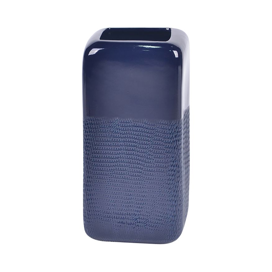 Sagebrook - 10" Ceramic Grooved Vase